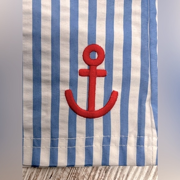 Boys' Striped Seersucker Swim Trunks - Cat & Jack - Sz XL (16) - Picture 8 of 10